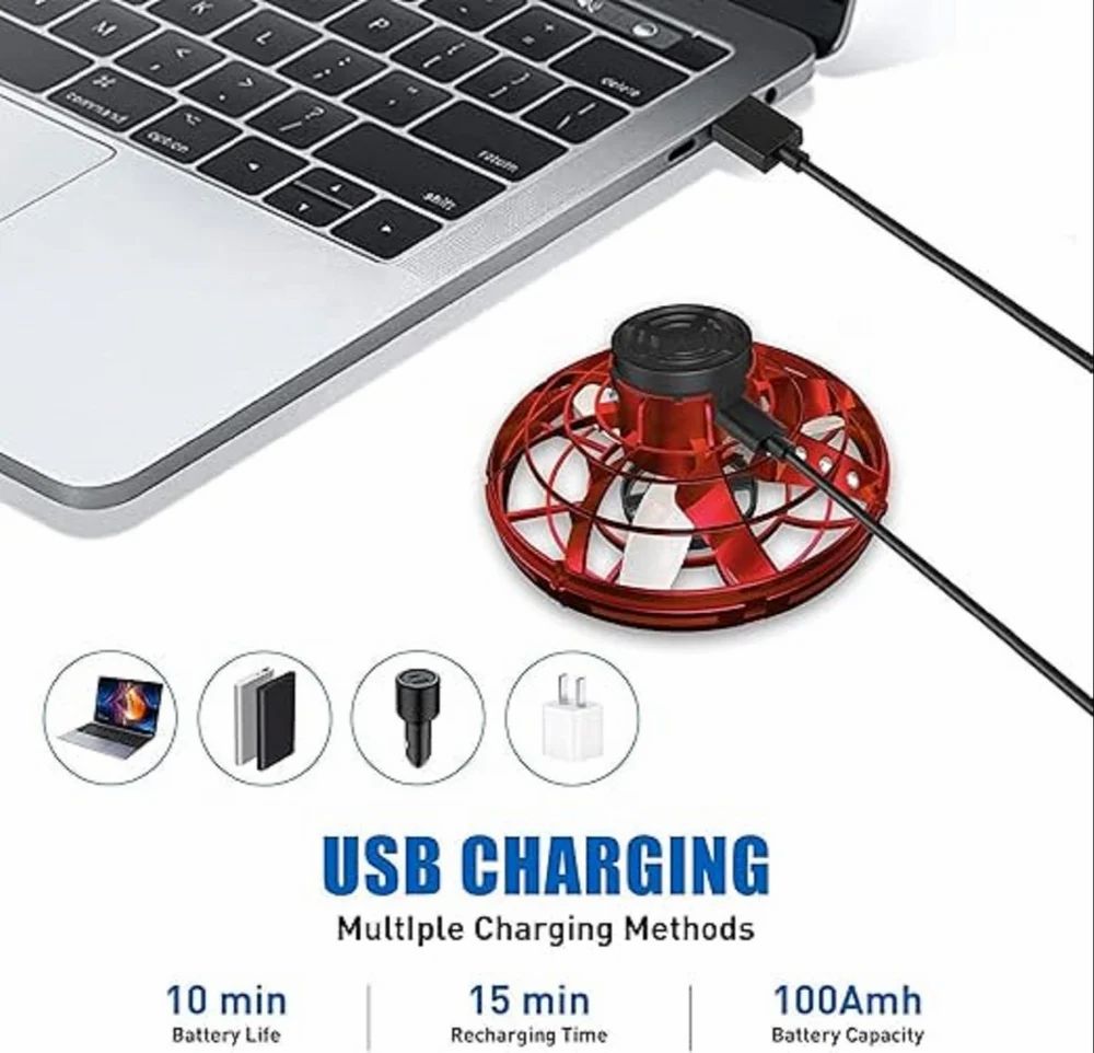 Flynova Flying Spinner Flying Gyro Spinner Flying Orb Ball UFO Flying Ball Hand Controlled Boomerang